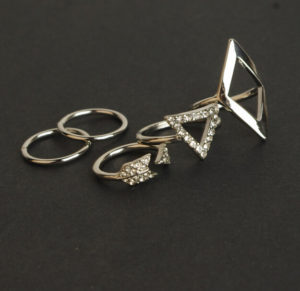 Geometrical Midi Rings (Set of 5) - Image 4