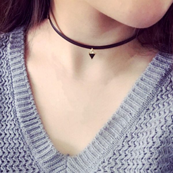 Mini Triangle Choker Necklace