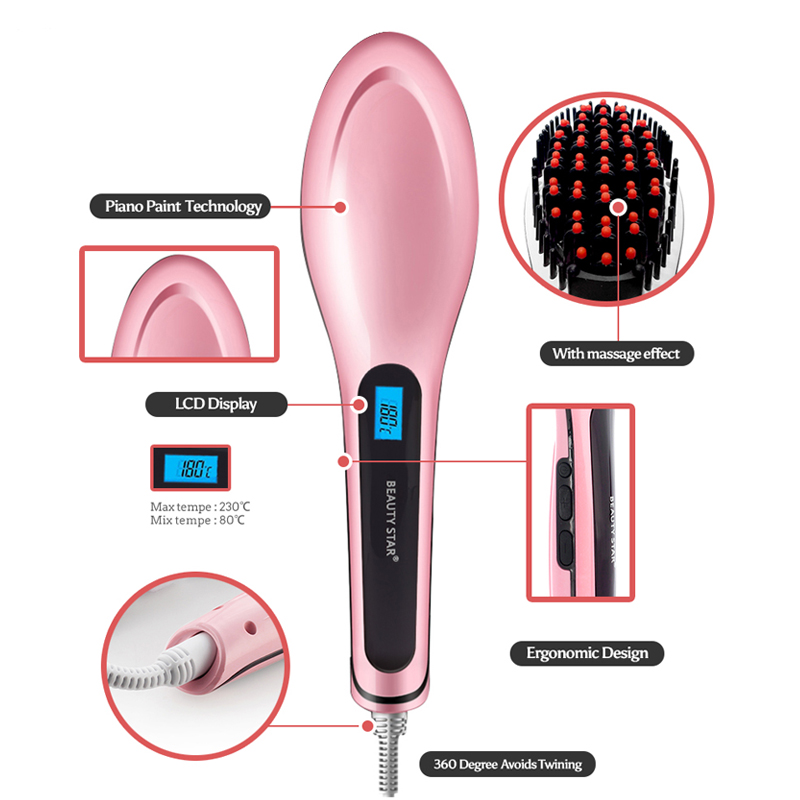 Professional Electric Hair Straightening Brush