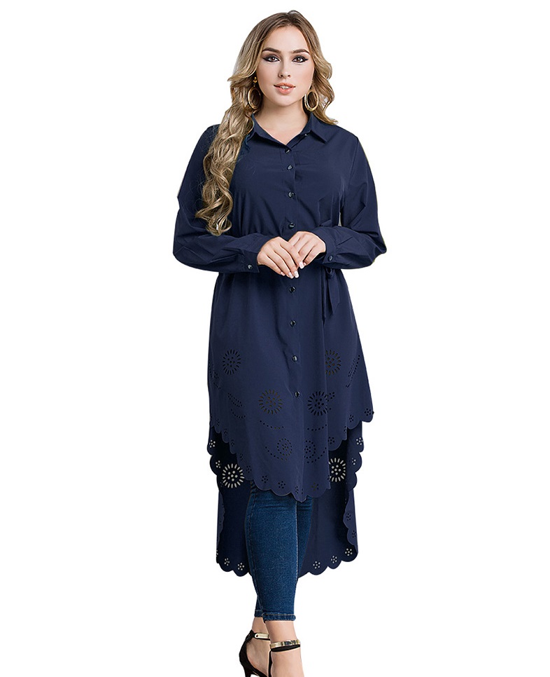 Middle Eastern (Arab Style) Hollow Out Robe Overcoat Abaya