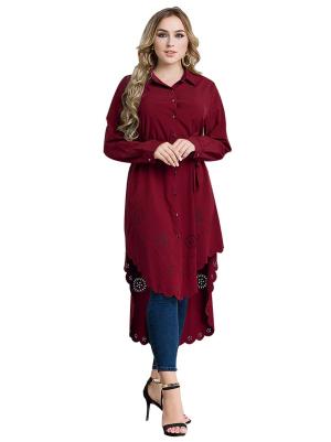 Middle Eastern (Arab Style) Hollow Out Robe Overcoat Abaya