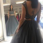 Embroidered Net Party Maxi Dress