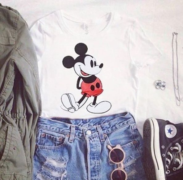 Foot Up Mickey T-Shirts