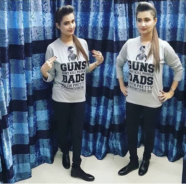 Guns Don't Kill People, Dad with Pretty Daughters Do T-Shirts