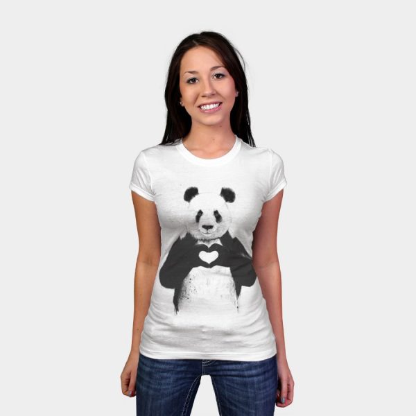 Heart Love Panda T-Shirts