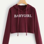 Baby Girl Crop Top Hoodies