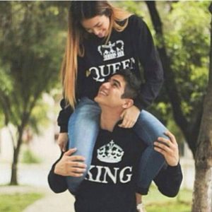 Crowned King & Queen Couple Hoodies