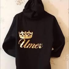 Custom Name-Text Print Hoodies