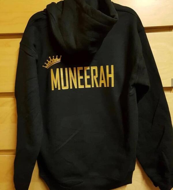 Custom Name-Text Print Hoodies