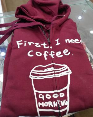 First I Need Coffee - Good Morning Hoodies