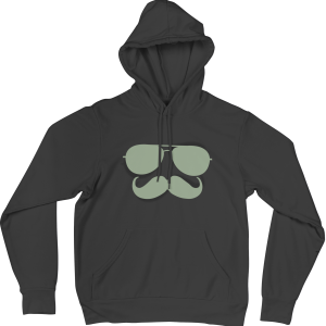 Glasses and Mustache Hoodies