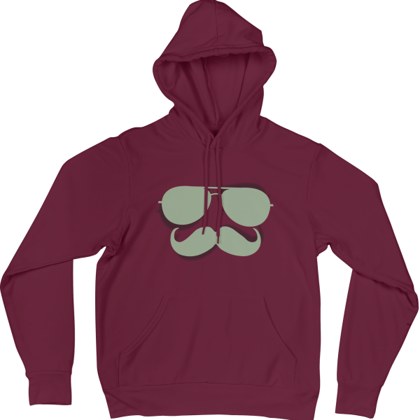 Glasses and Mustache Hoodies