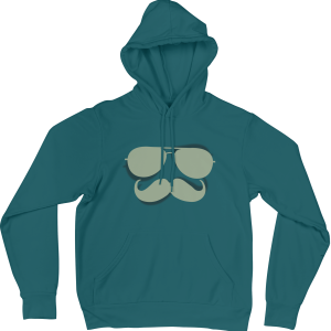 Glasses and Mustache Hoodies