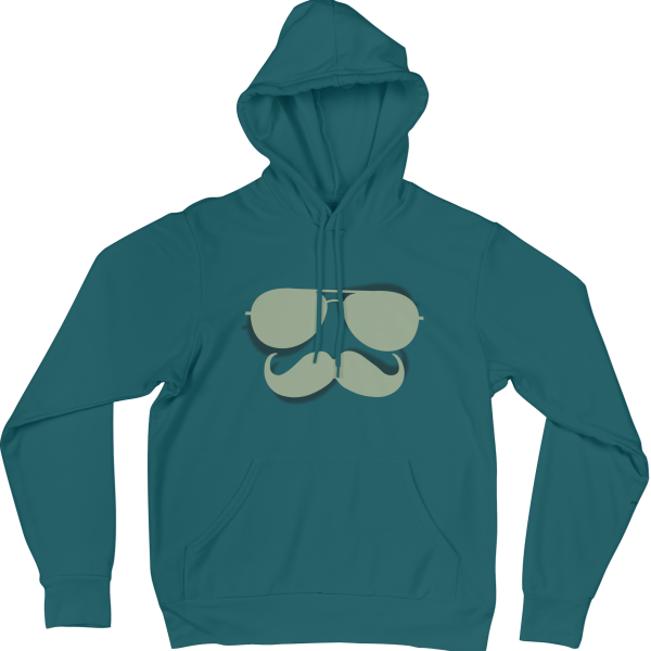 Glasses and Mustache Hoodies