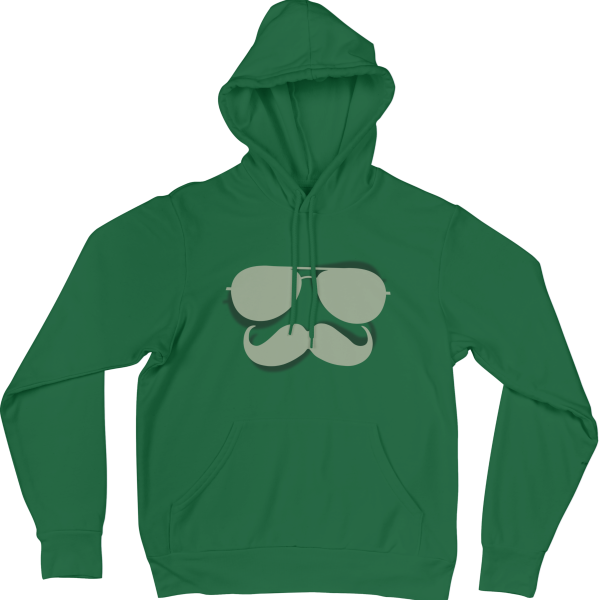 Glasses and Mustache Hoodies