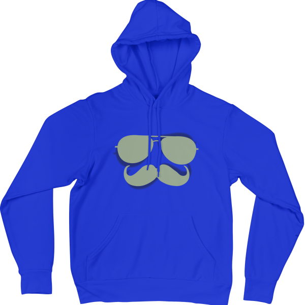 Glasses and Mustache Hoodies