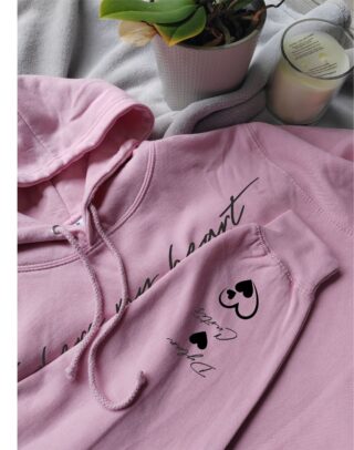 Hoodies with Text Print on Sleeves
