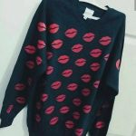 Multi Lipstick Marks Sweatshirts