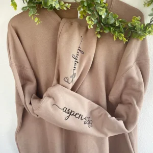 Sweatshirts with Name on Sleeves