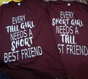 Tall & Short Girl Best Friend Sweatshirts