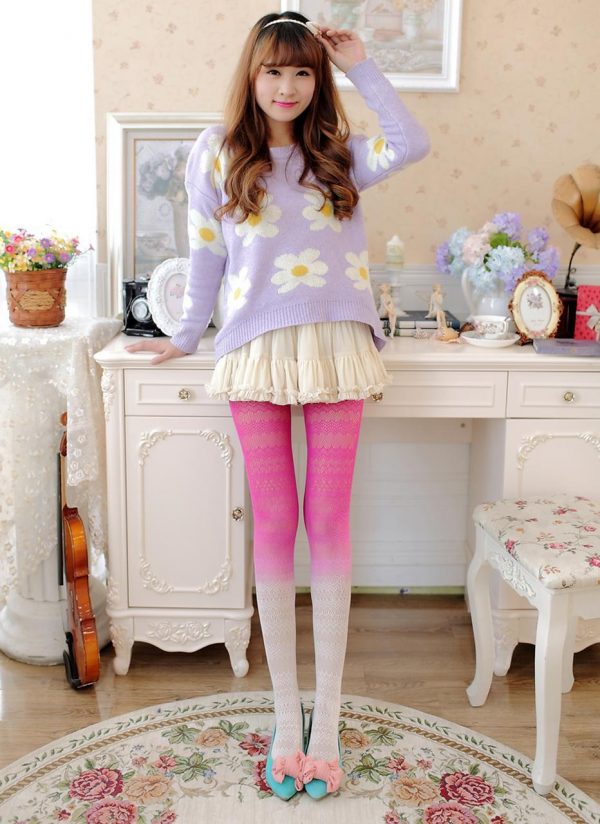 Fish Net Gradient Leggings or Stockings