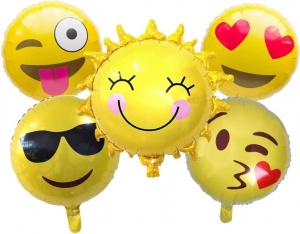 Emoji Foil Balloons (Pack of Five)