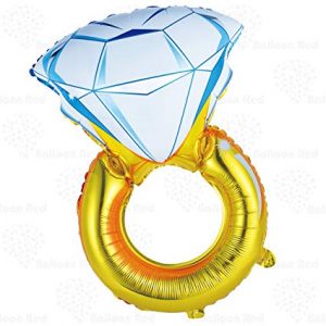 Engagement or Wedding Ring Foil Balloon