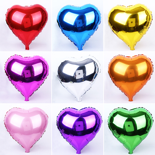 Heart Shape Foil Balloons (Pack of 5, 10, 15, 20, 25, 30)