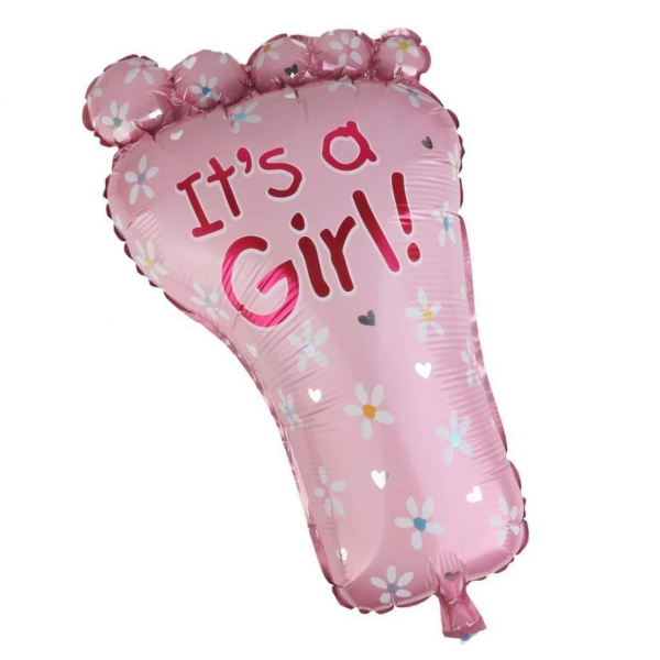 It's a Boy & It's a Girl Feet Foil Balloons for Newly Born Baby's Celebration