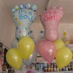 It's a Boy & It's a Girl Feet Foil Balloons for Newly Born Baby's Celebration