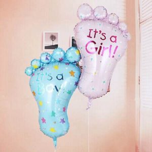 It's a Boy & It's a Girl Feet Foil Balloons for Newly Born Baby's Celebration