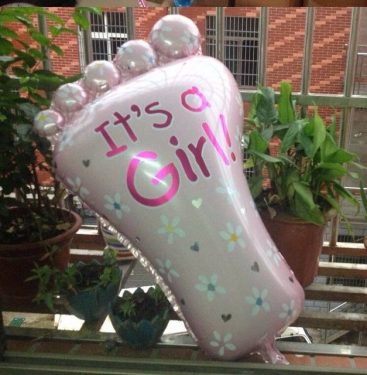 It's a Boy & It's a Girl Foot Foil Balloons for Newly Born Baby's Celebration - Image 8