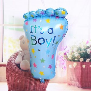 It's a Boy & It's a Girl Feet Foil Balloons for Newly Born Baby's Celebration