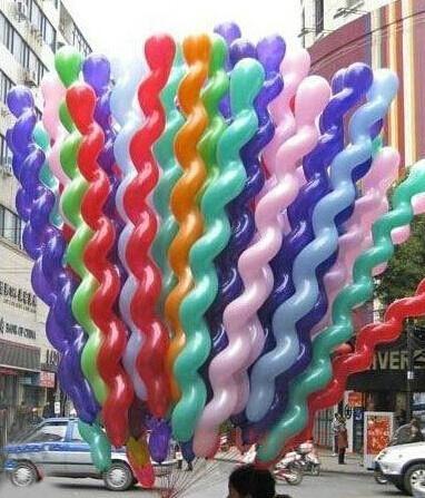 Long Curvy Balloons