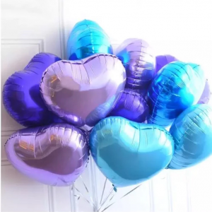 Heart Shape Foil Balloons (Pack of 5, 10, 15, 20, 25, 30)
