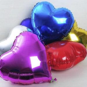 Heart Shape Foil Balloons (Pack of 5, 10, 15, 20, 25, 30)