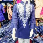 Short Tinsel Denim Kurti