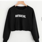 Anti Social Cropped Sweatshirts