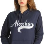 Custom Name Print Hoodies with Trailing Wave