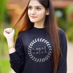 Custom Name Print Leaf Ring Sweatshirts