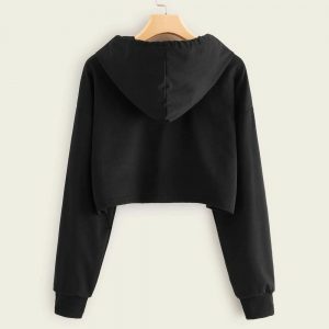 Custom Print Cropped Girl Trait Hoodies