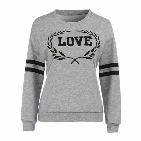 Striped Leafy Love Sweatshirts