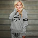 Striped Leafy Love Sweatshirts