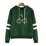 Harry Potter Double Sleeve Bar Print Hoodies
