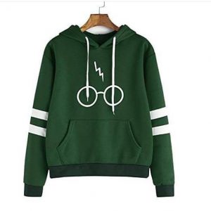 Harry Potter Double Sleeve Bar Print Hoodies