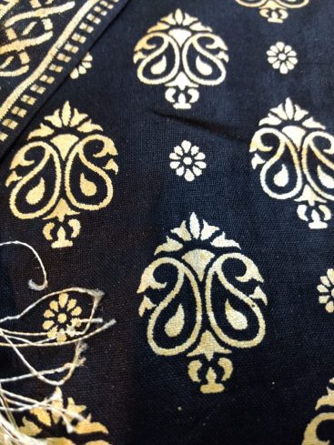 Black Traditional Lawn Kurti