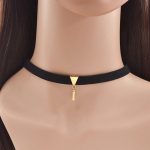 Black Velvet Suede Choker Necklaces