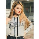 LOL Cropped Hoodies with Ripped Sleeves