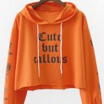 Cute but Callous Cropped Hoodies