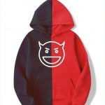 Devil Inside Bi-color Hoodies